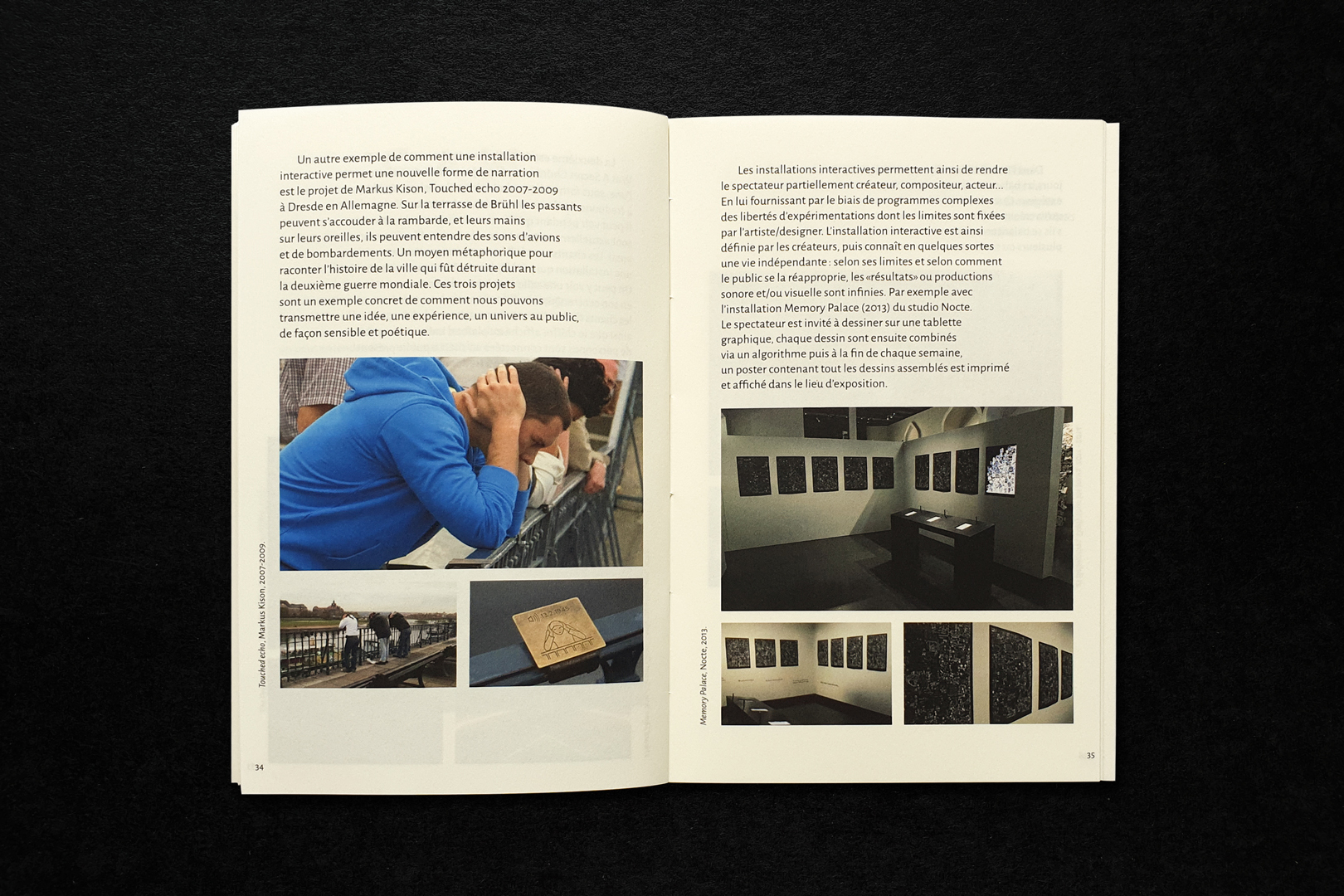 Installations interactives mémoire (master), édition, image 9, 2019, Sybille Clemente, designer graphique.